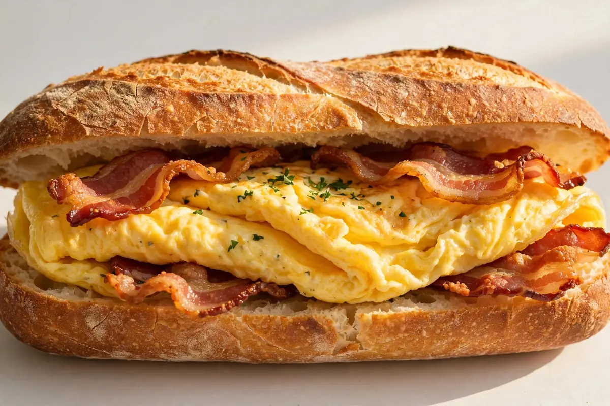Omelette Breakfast Baguette